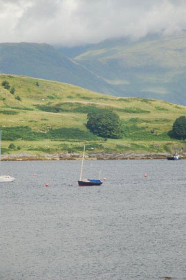 Corriemhor safely on her mooring