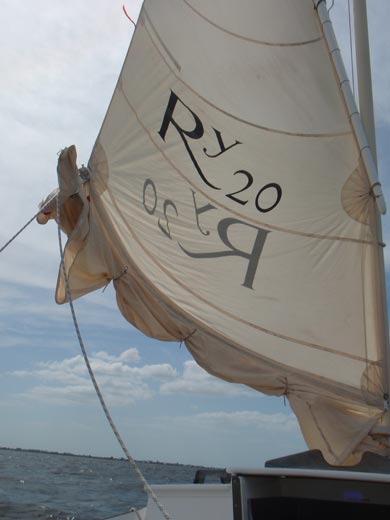Reefed sail