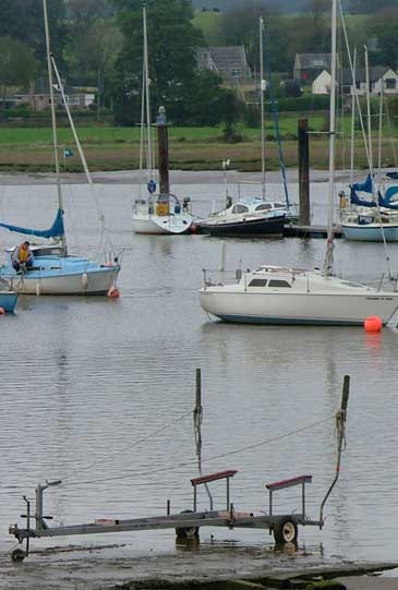 Romilly waiting for the tide at 2:15pm